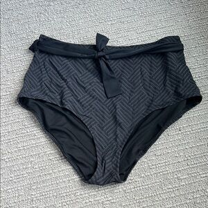 Black High-Waisted Bikini Bottoms